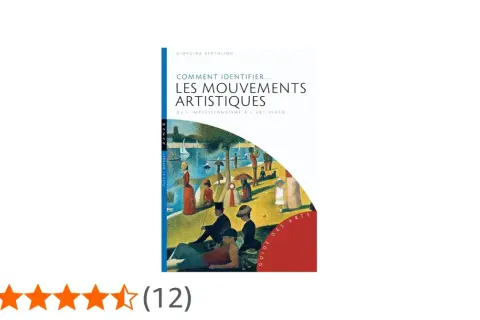 Couverture du livre "Comment identifier... Les mouvements artistiques" de Giorgina Bertolino, une oeuvre d'art contemporaine illustrant une scène de parc.