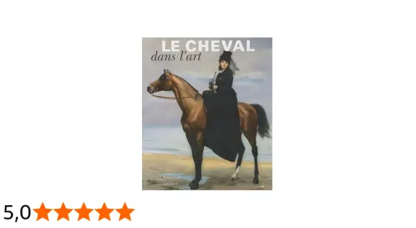 Peinture d'une femme en robe noire et chapeau haut-de-forme à cheval sur une plage.