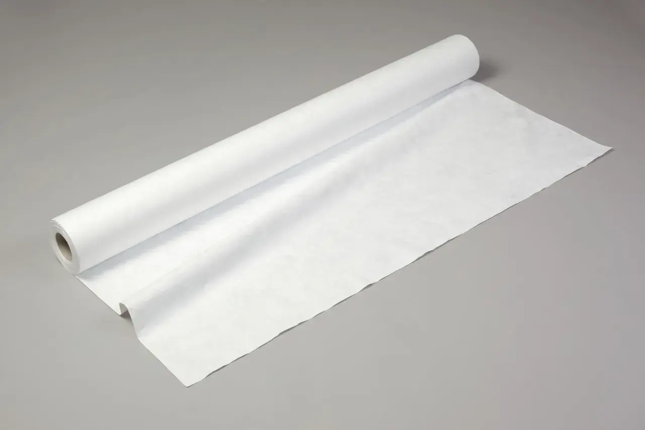 Rouleau de papier blanc sans acide, prêt à protéger vos œuvres d'art les plus précieuses.