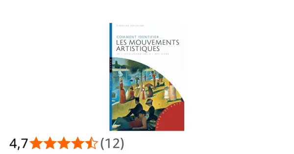 Couverture du livre "Comment identifier... Les mouvements artistiques" de Giorgina Bertolino, une oeuvre d'art contemporaine illustrant une scène de parc.