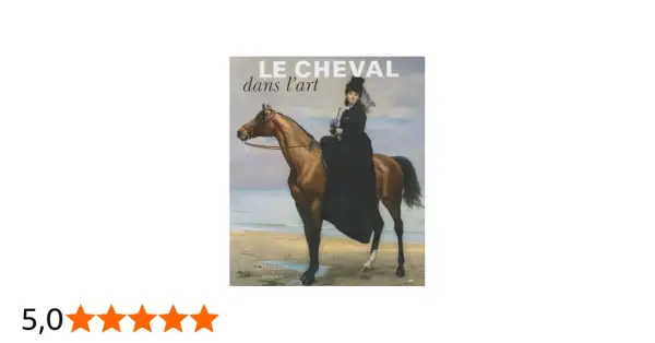 Peinture d'une femme en robe noire et chapeau haut-de-forme à cheval sur une plage.